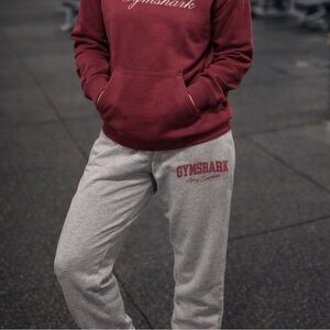 Gymshark Women’s Lifting Essentials Joggers Light Grey Core Marl Oversized SZ S